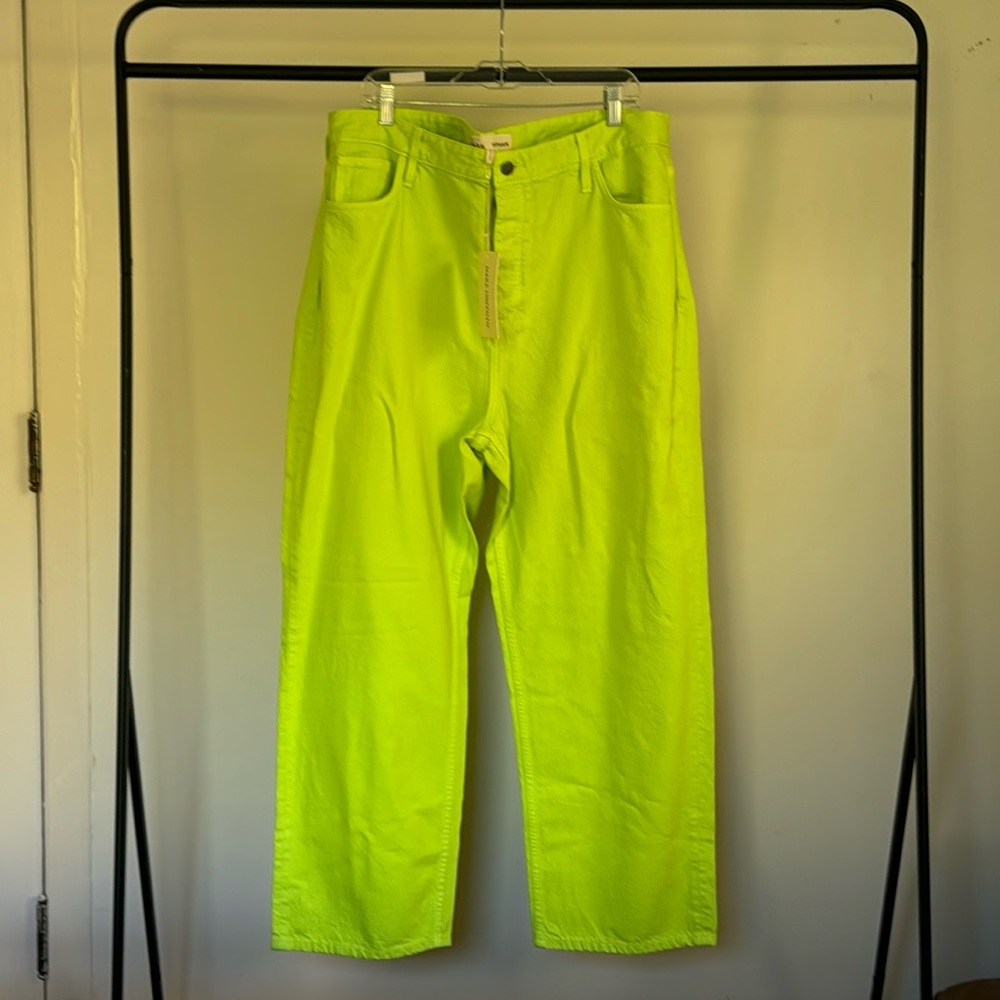 NWT Mara Hoffman Georgia Jean in Lime : size 16